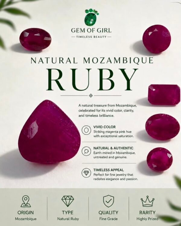 Natural Mozambique Ruby
